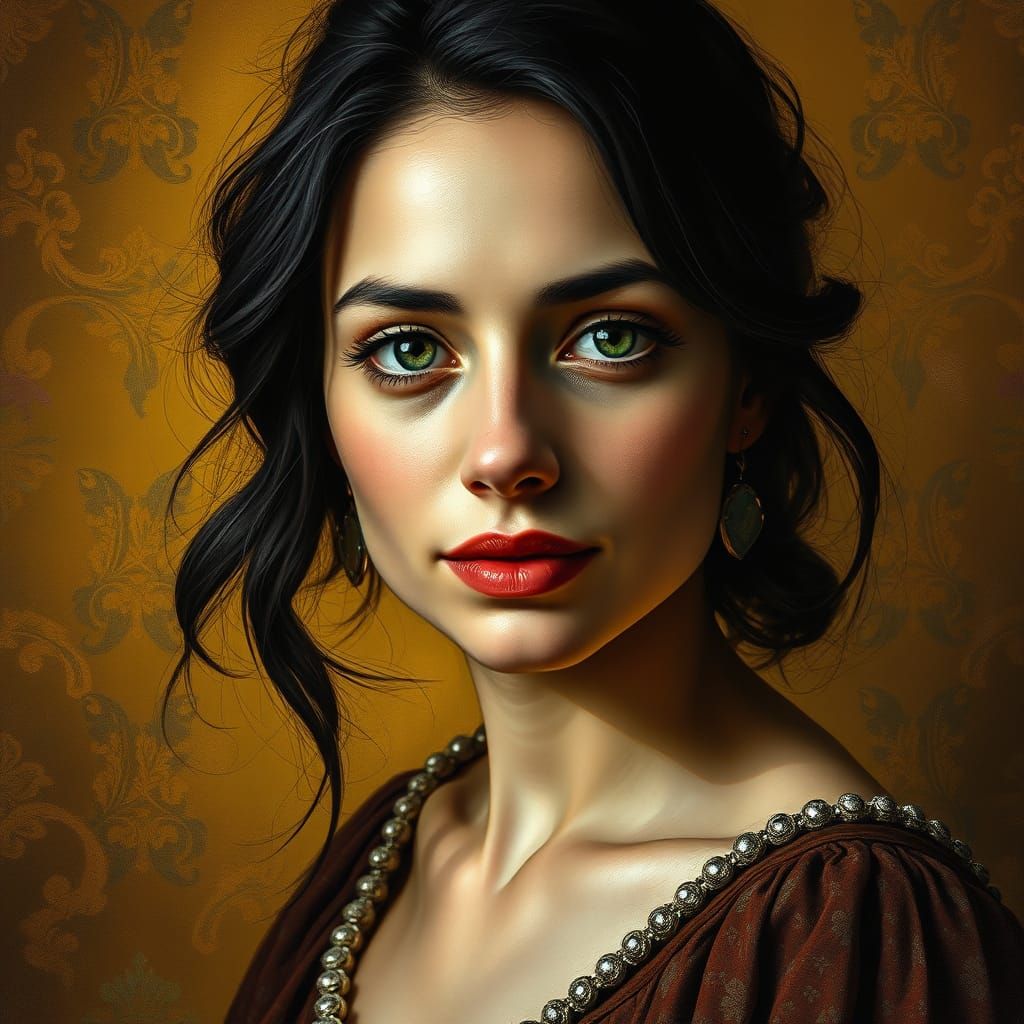 Hyperrealistic Portrait in Vintage-Inspired Black and White