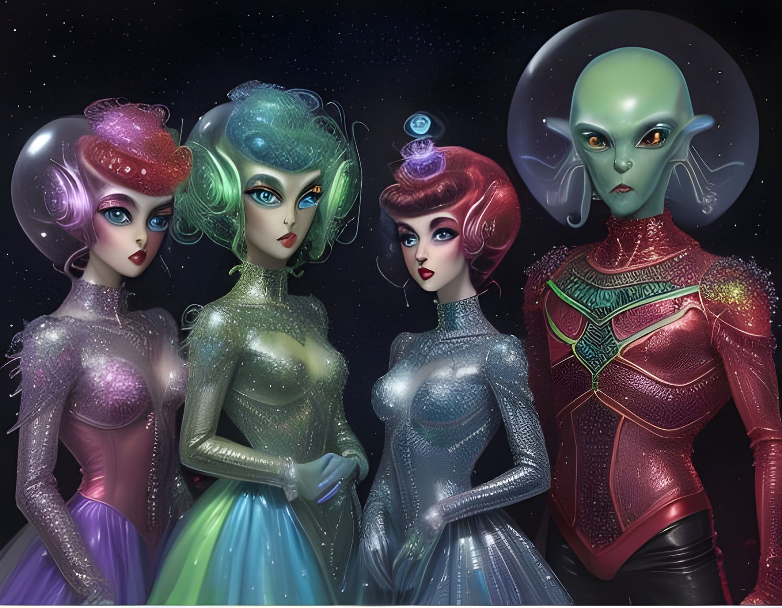 Vintage Science Fiction Characters 04