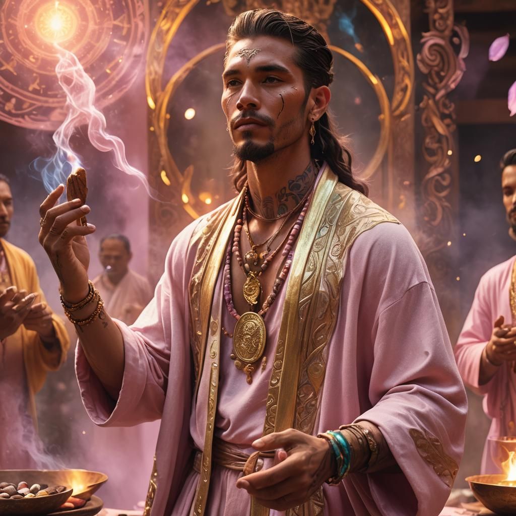 Masculine God in Sacred Cacao Ceremony