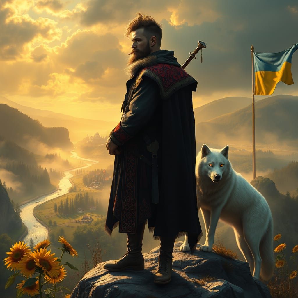 Cossack Mystic Gazing into Golden Valley