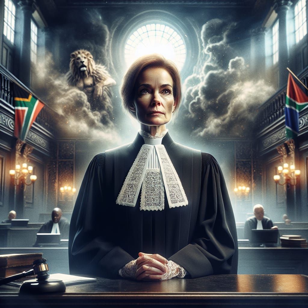 Female Judge in South African Courtroom
