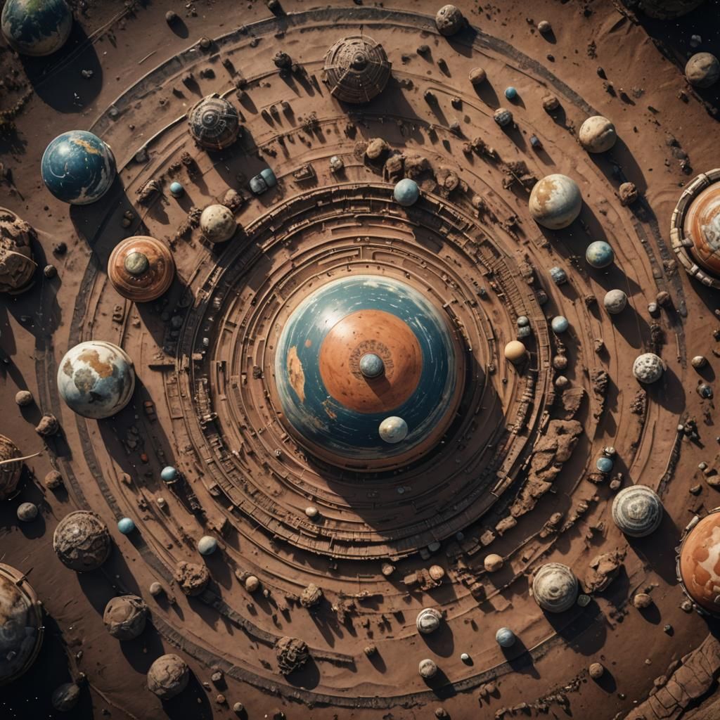 Hyperrealistic Indigenous Planetary Population in HDR