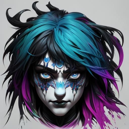 Eerie Surreal Clown Fantasy Masterpiece