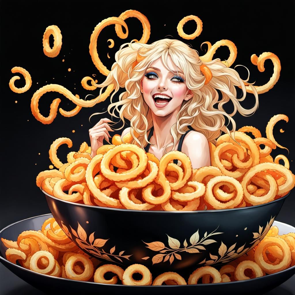 Taylor Momsen's Fiery Watercolor Fries Portrait