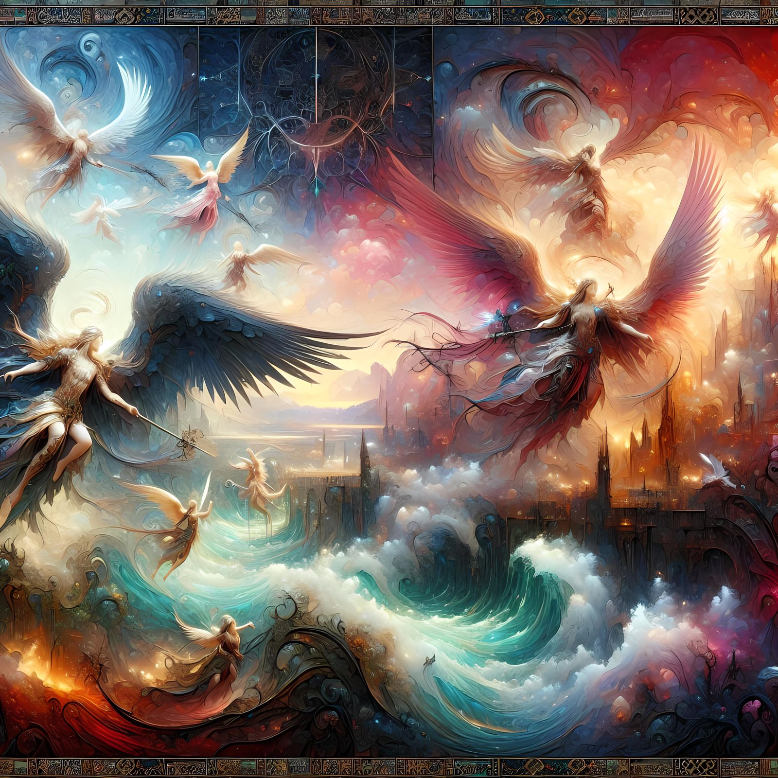 Fallen Angels: Fantasy Concept Art in 8k