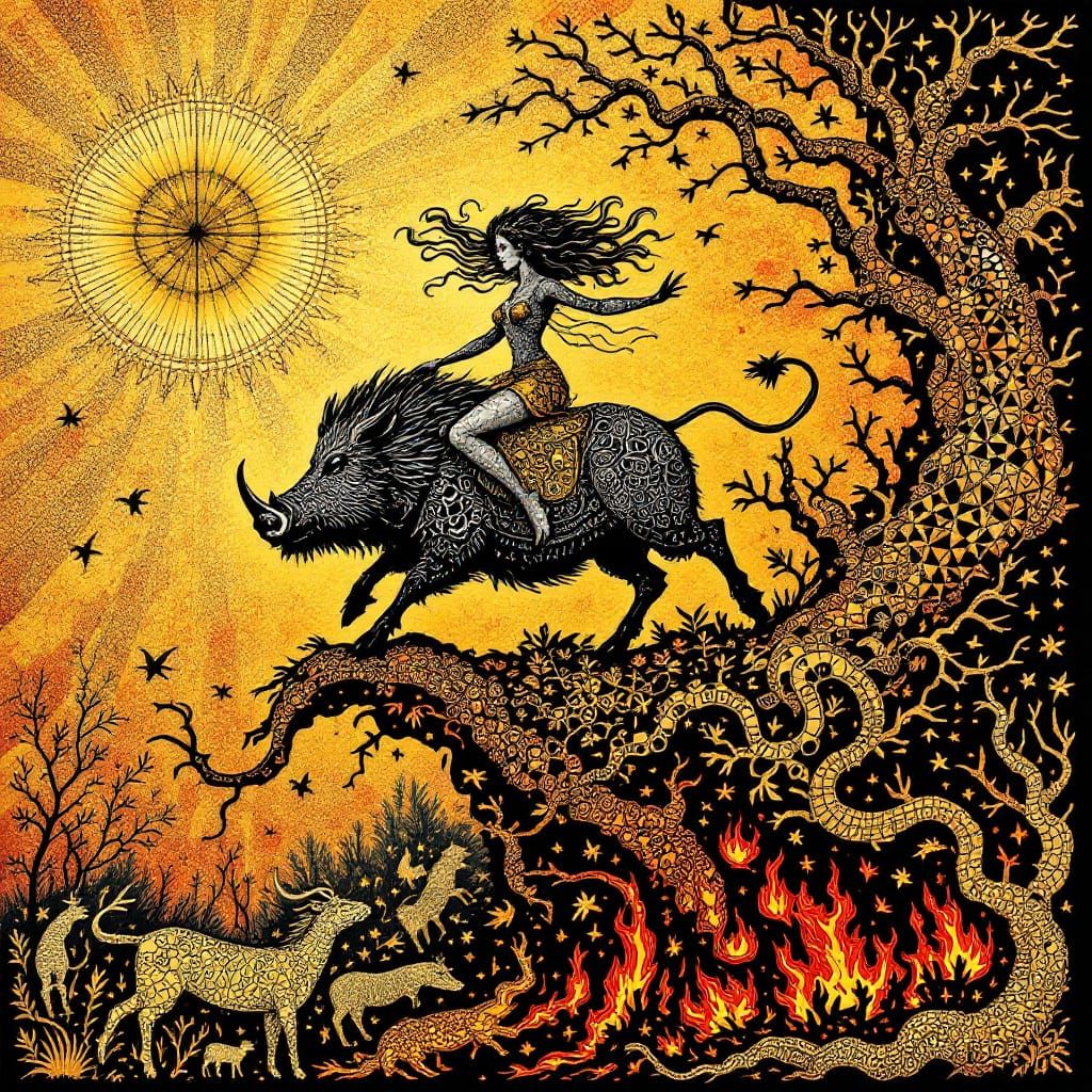 Freyja on Hildisvini