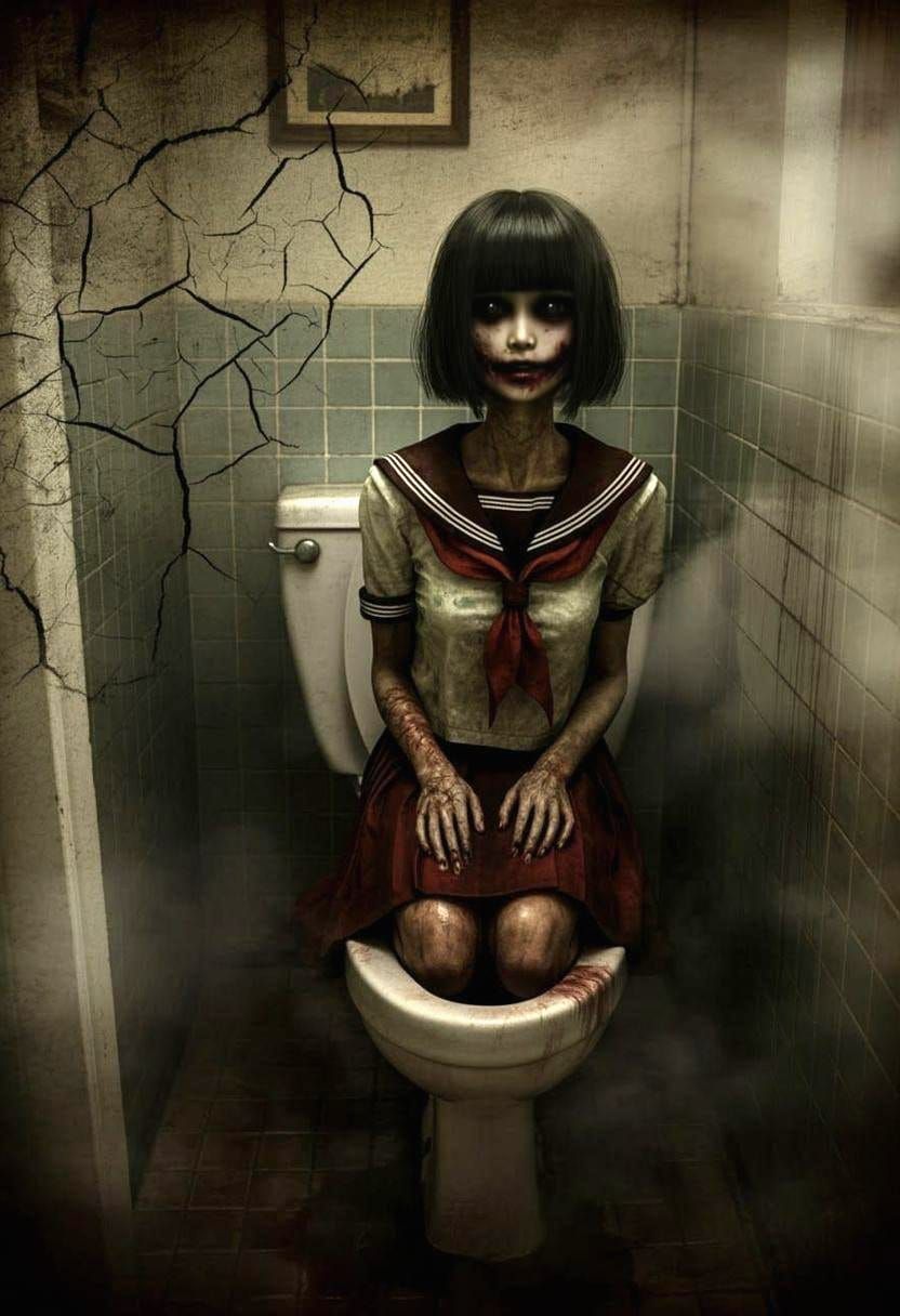 Haunting of Hanako-San: Japanese Urban Legend in Digital Art