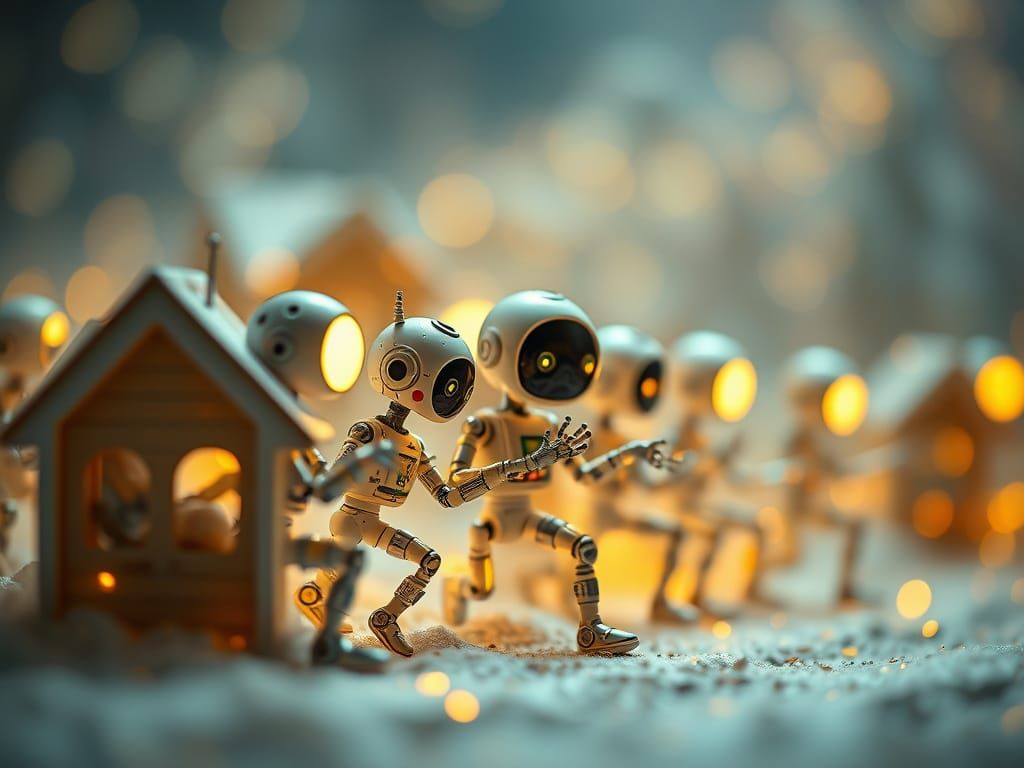 Artitechtural Negativespace Luminodoodleblend Structures wit...