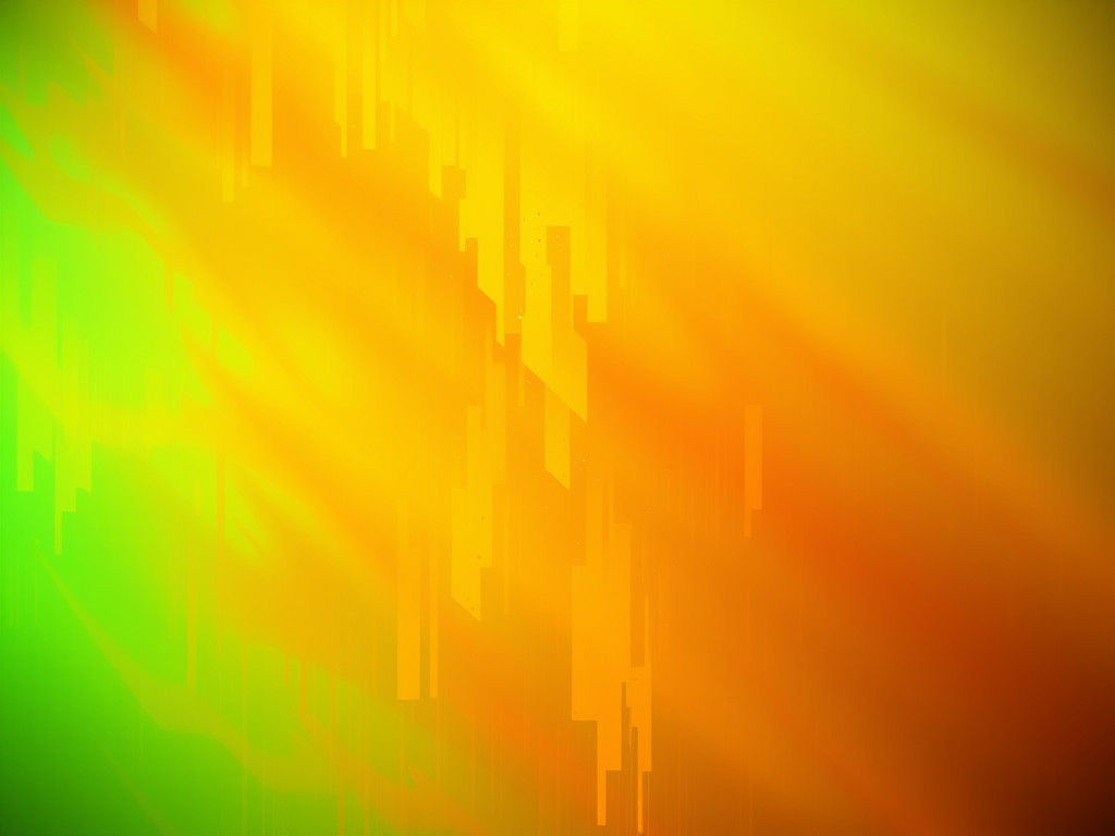 Lyrical Abstraction with Orange and Green Tones