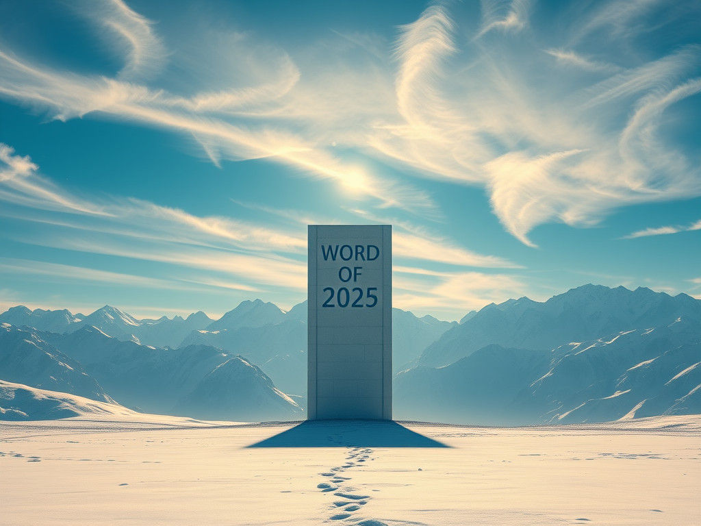 Ethereal Monolith on Snow Field: Fantasy Concept Art