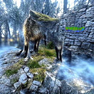 Fantasy Nordic Wolf in 8K Resolution