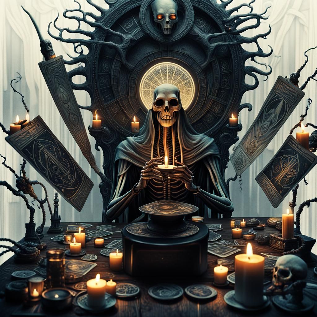 Surreal Artist Creates Occult Tarot Cards in Digital Art
