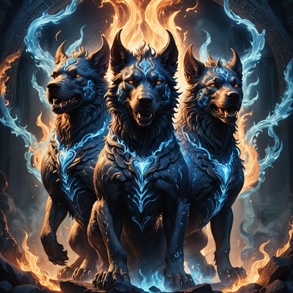 Demon dogs waiting for something