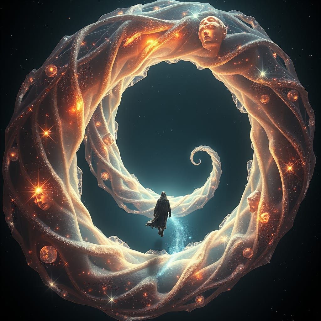 Ethereal Cosmic Odyssey in Infinite Loop