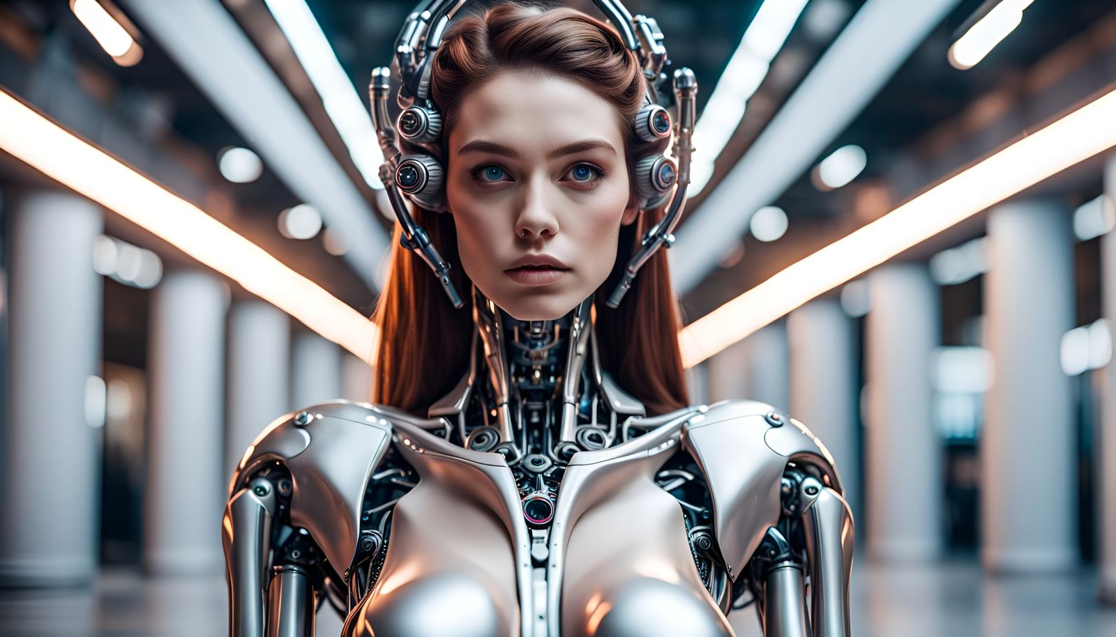 A Futuristic Goddess in Supreme Being Form