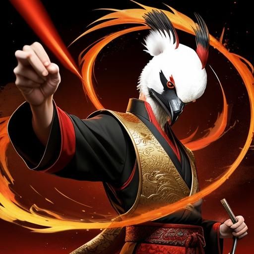 Anthropomorphic Crane: Master of Kung Fu