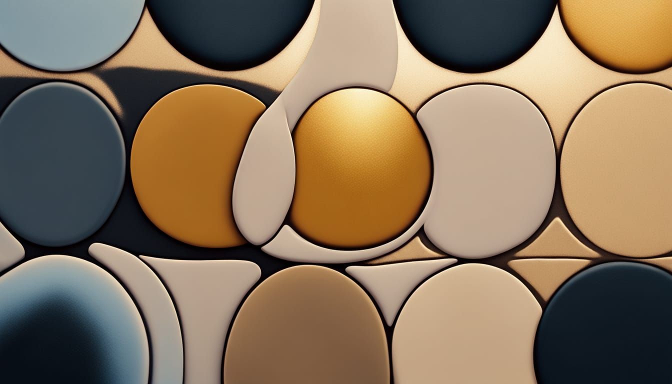 Surreal Blue Beans Melting into Abstract Patterns