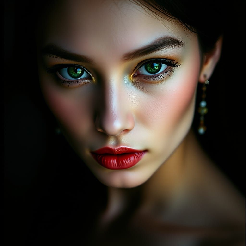 Ethereal Portrait in Moody Monochrome