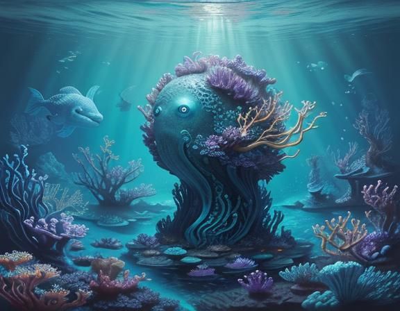 Adorable Abyss: Baby Ocean Monsters at Play