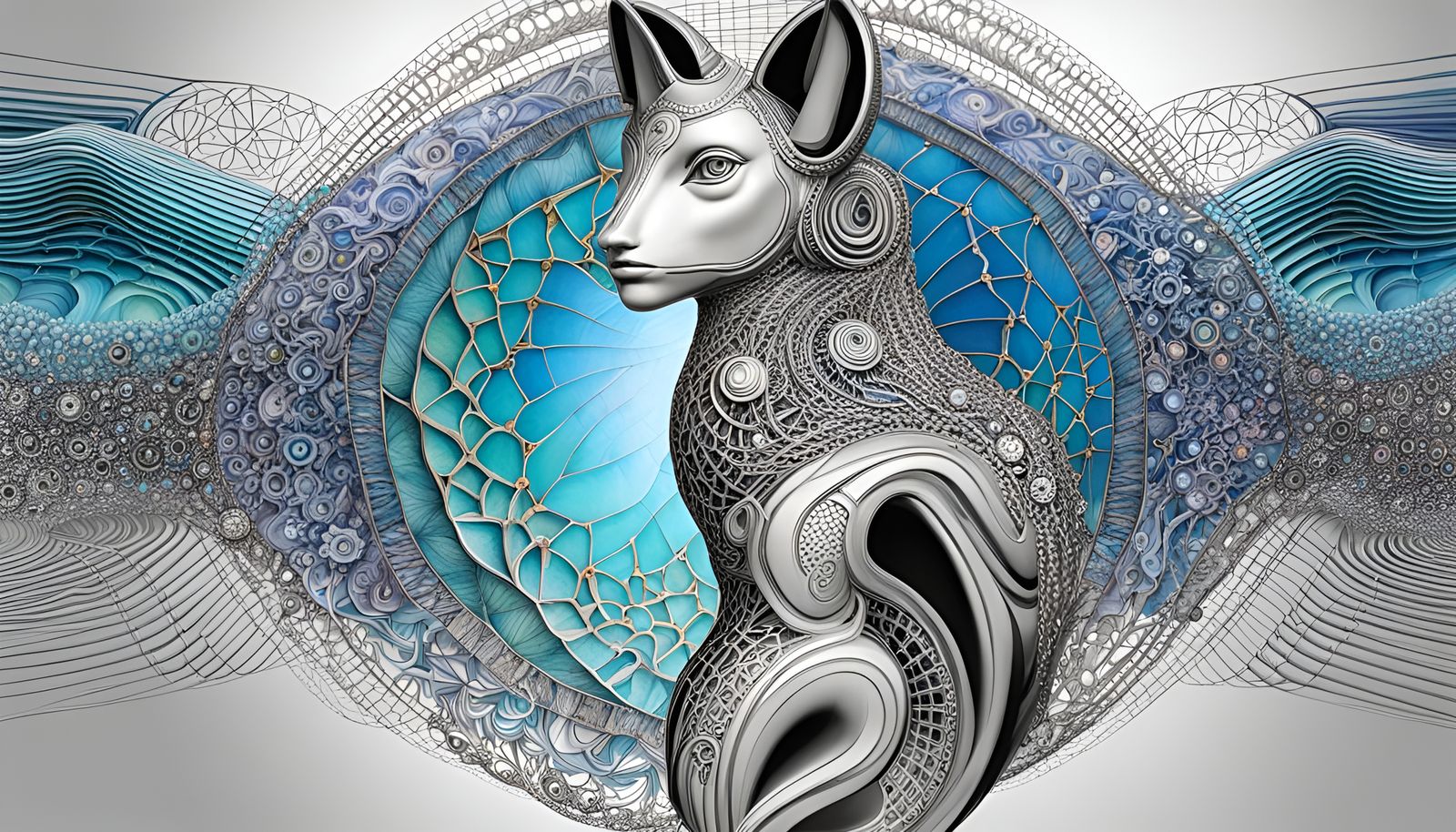 Quantum Zentangle: Intricate Geometric Design