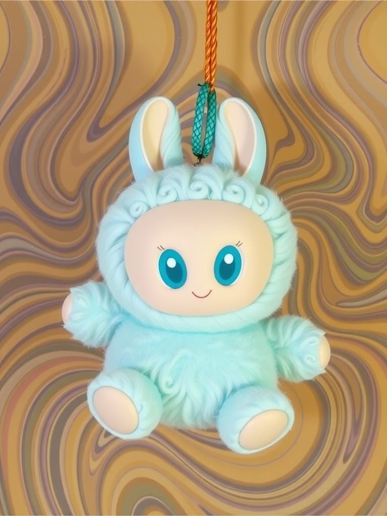 Vibrant Toy in Abstract Fractal Design with 3D Shading