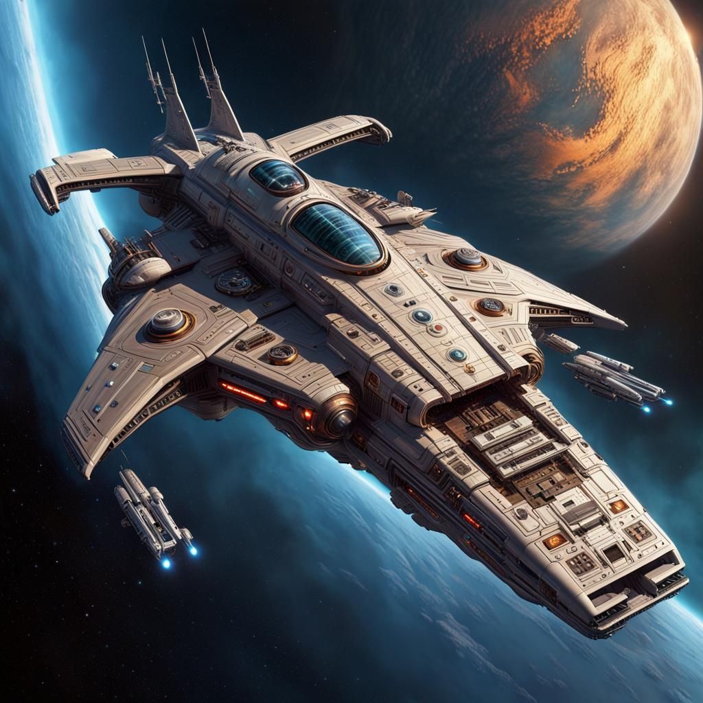 Epic Star Cruiser in Peter Elson Style