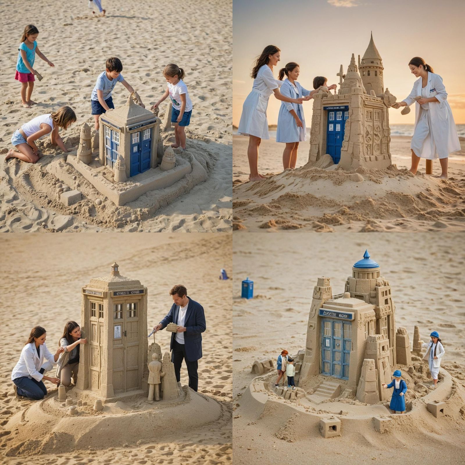 Doctor Who: TARDIS Sandcastle, Professional Photography