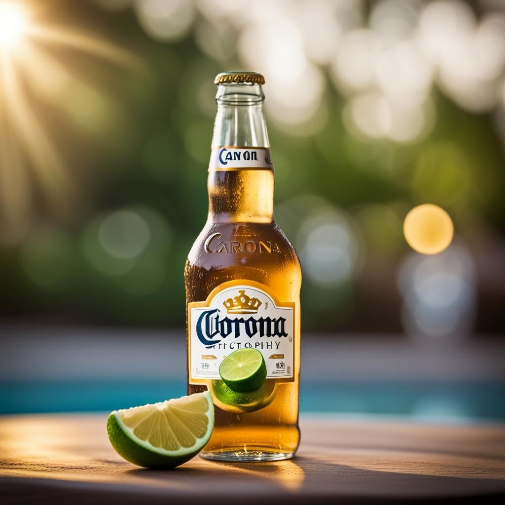 Corona Bottle with Lime: Professional Studio Shot