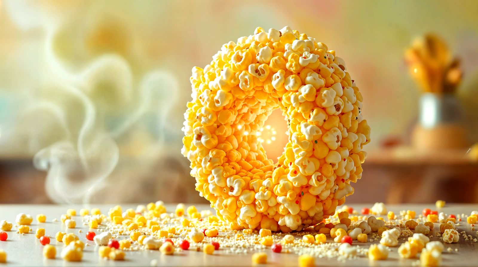 Whimsical Popcorn Flux Capacitor on Gummy Workbench