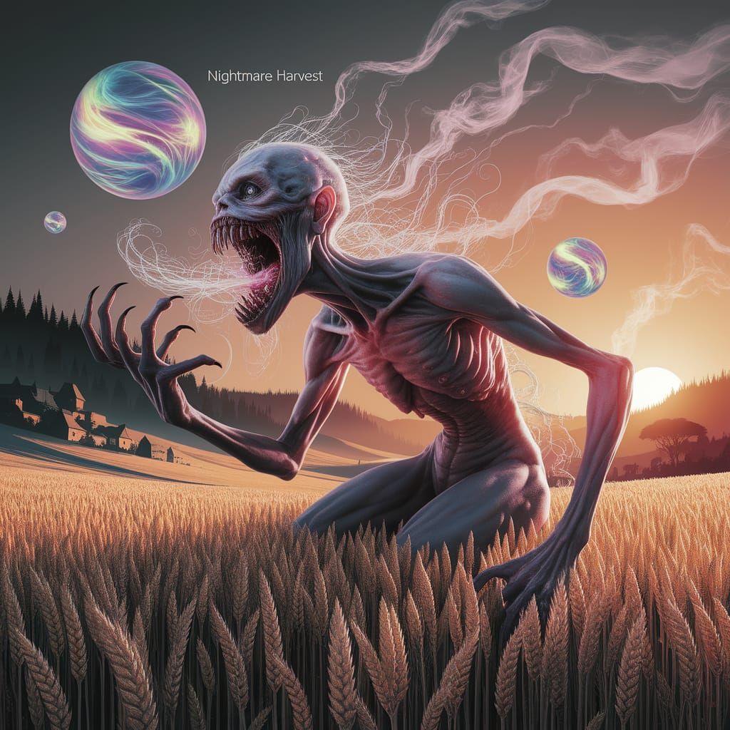 Nightmare Harvest: a horrific creature (((eating peoples nig...
