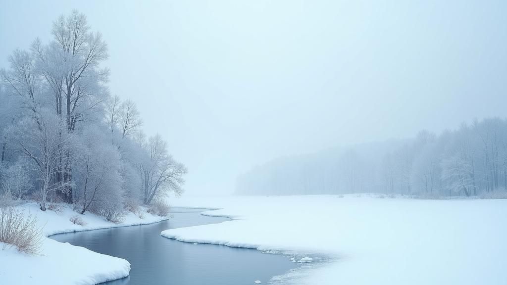 Subzero Winter Landscape Inspired by Dreamy Art