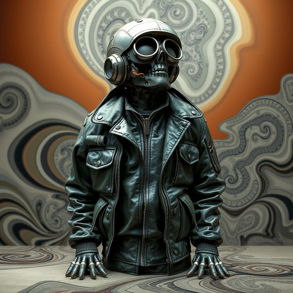 Surrealist Sculpture in Industrial Metropolis