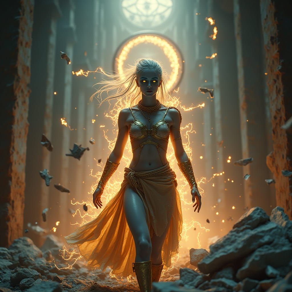 Hyper-Realistic 8K Cinematic Scene of Anunnaki Warrior in 35...