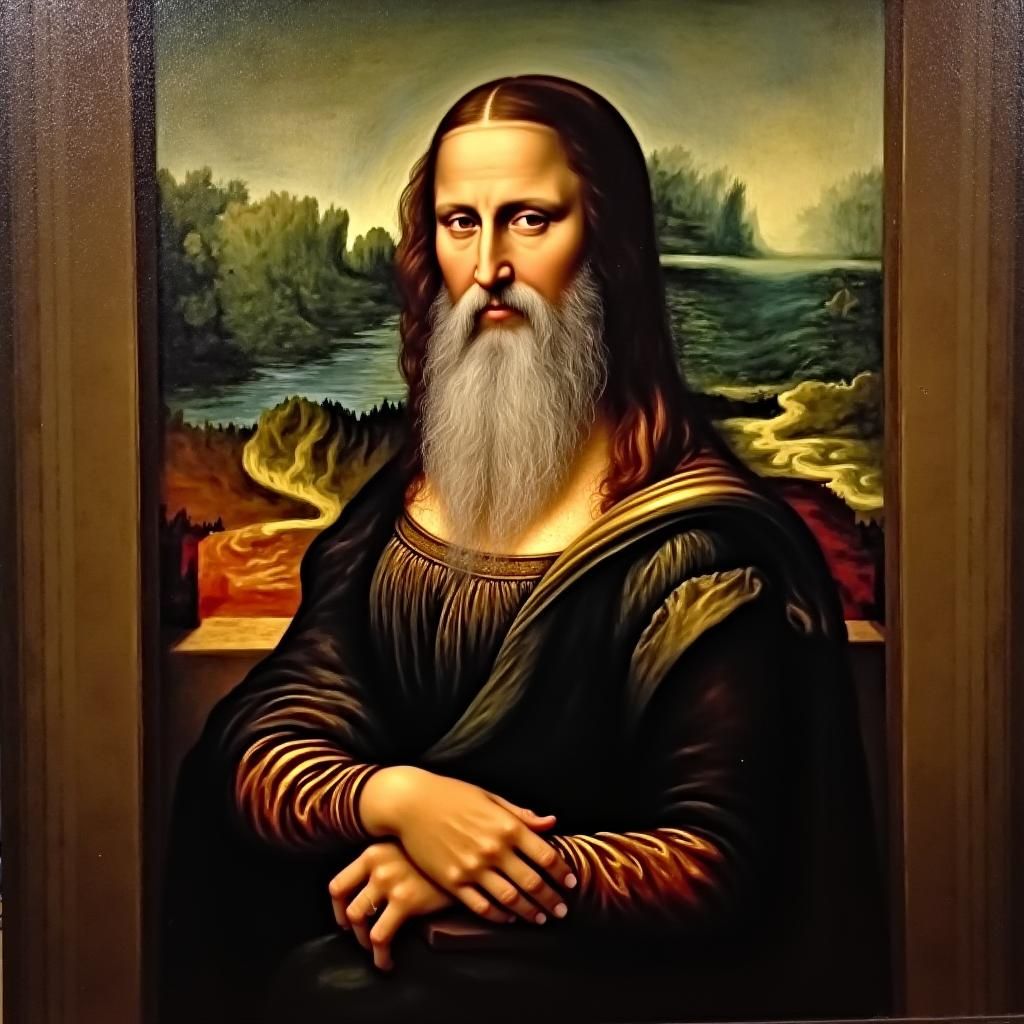 Gregg Allman as Mona Lisa by Da Vinci