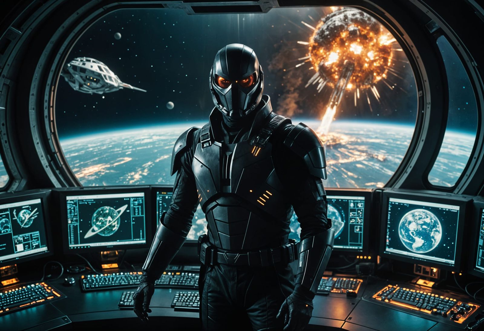 Super Villain Destroys Planet From Spaceship