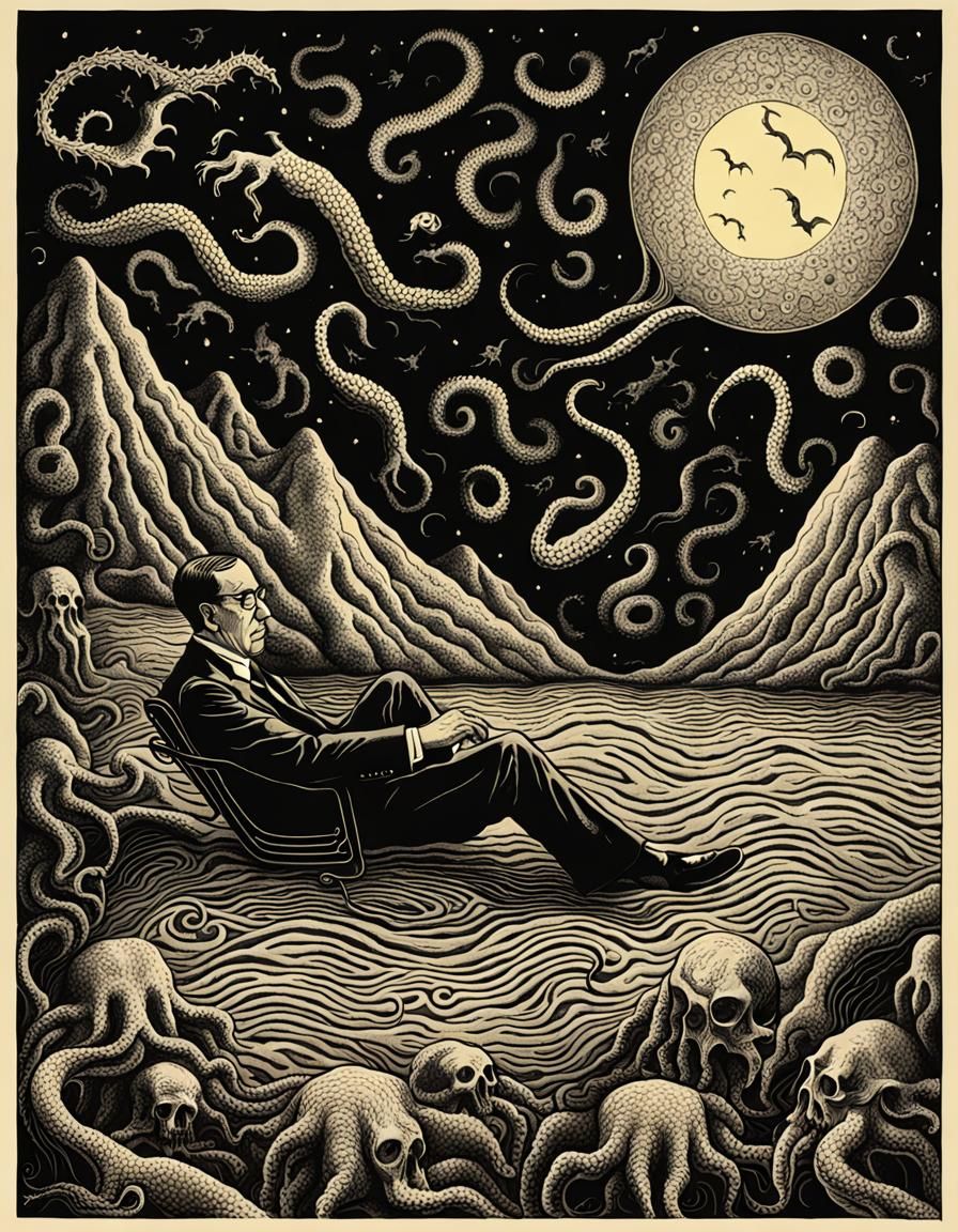 Lovecraftian Nightmare Portrait: Unnamable Horrors