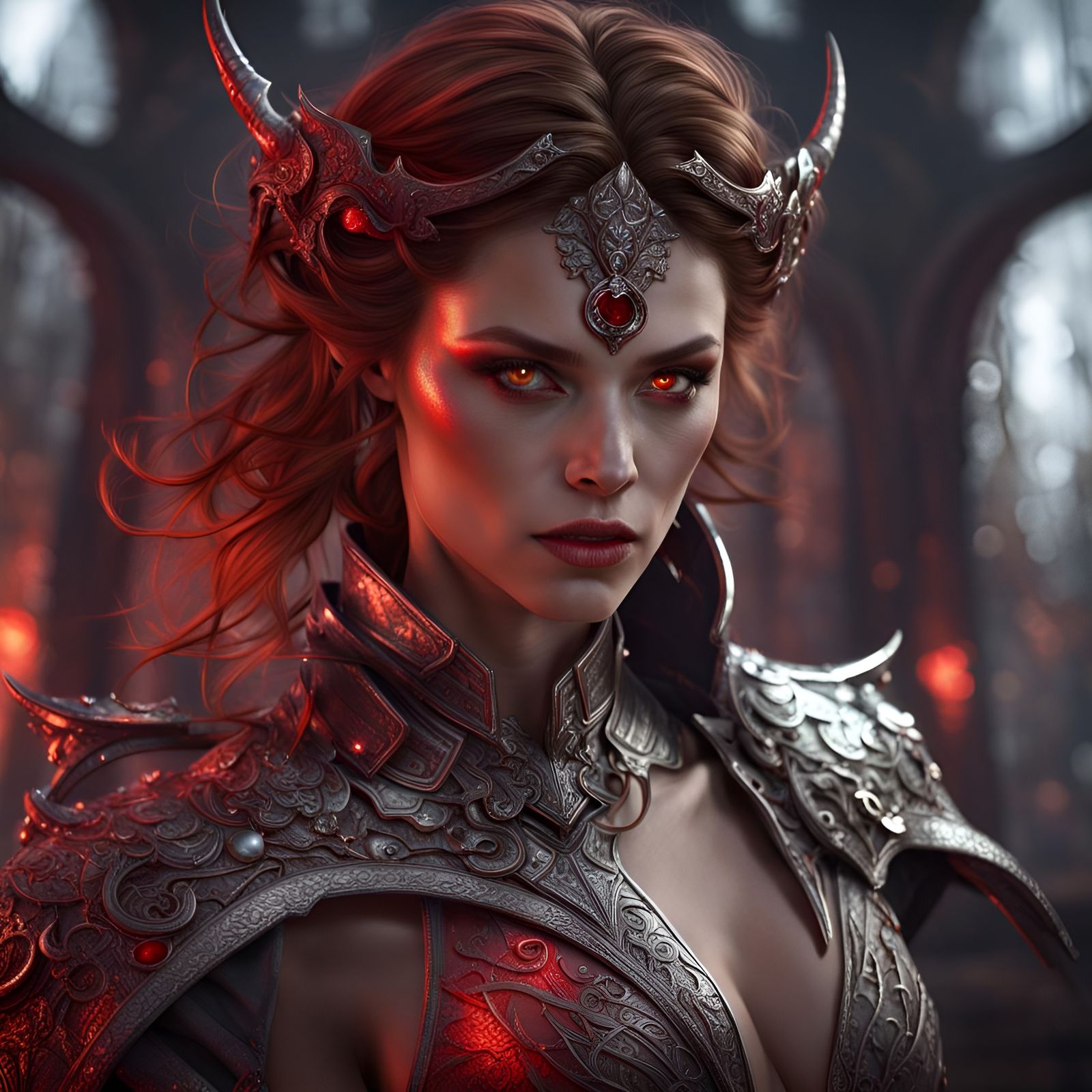 Villain with Red Eyes: Fantasy Concept Art