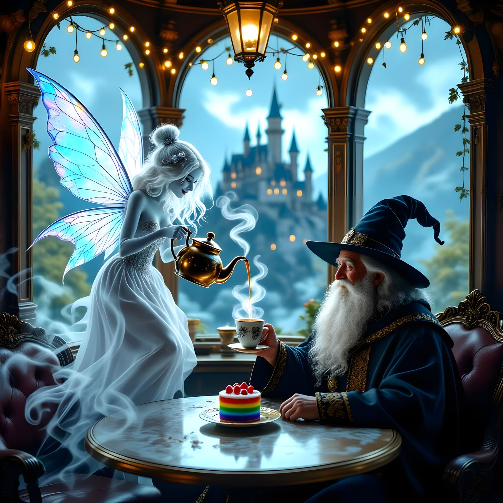 at the Ghostfairy Café