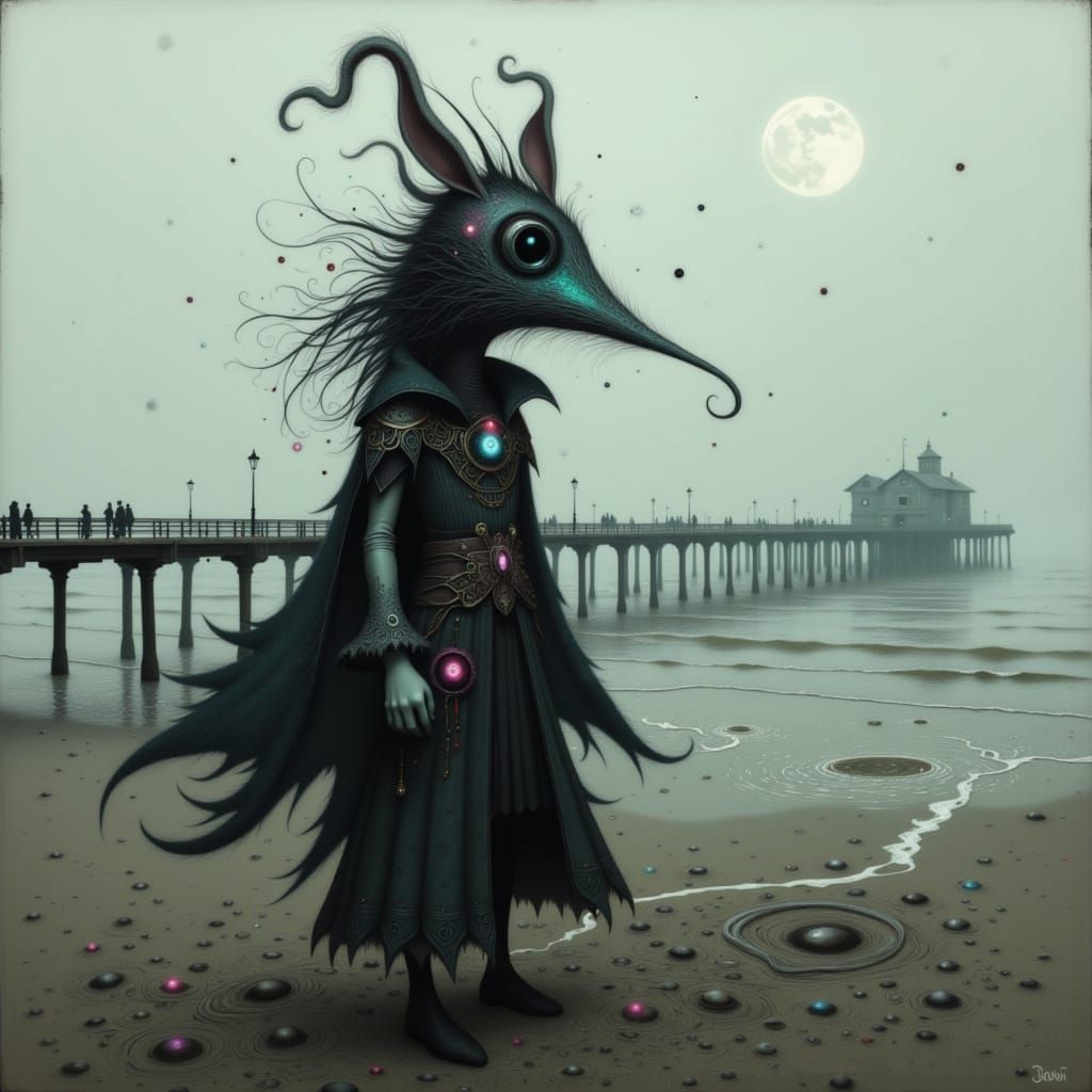 Mysterious Rodent Figure on Southend Pier