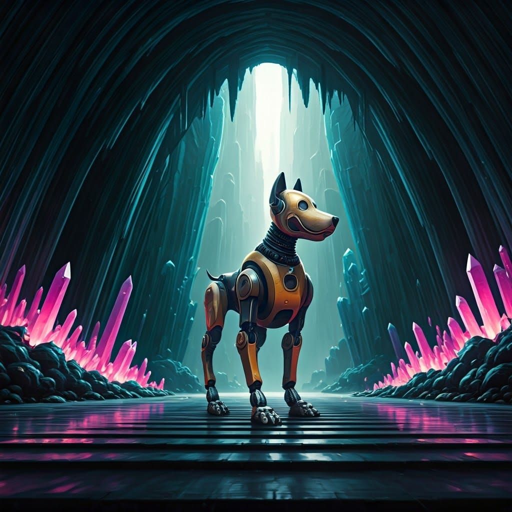 Ethereal Ringtone Resonates Through Crystal Caverns in Cyber...