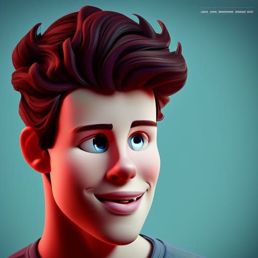 Shawn Mendes as 3D Digital Art Character