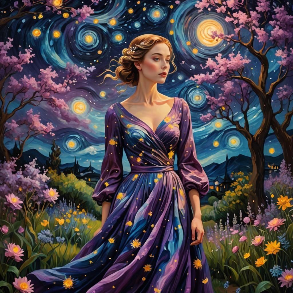 Maximalist Starry Night: A Celestial Explosion