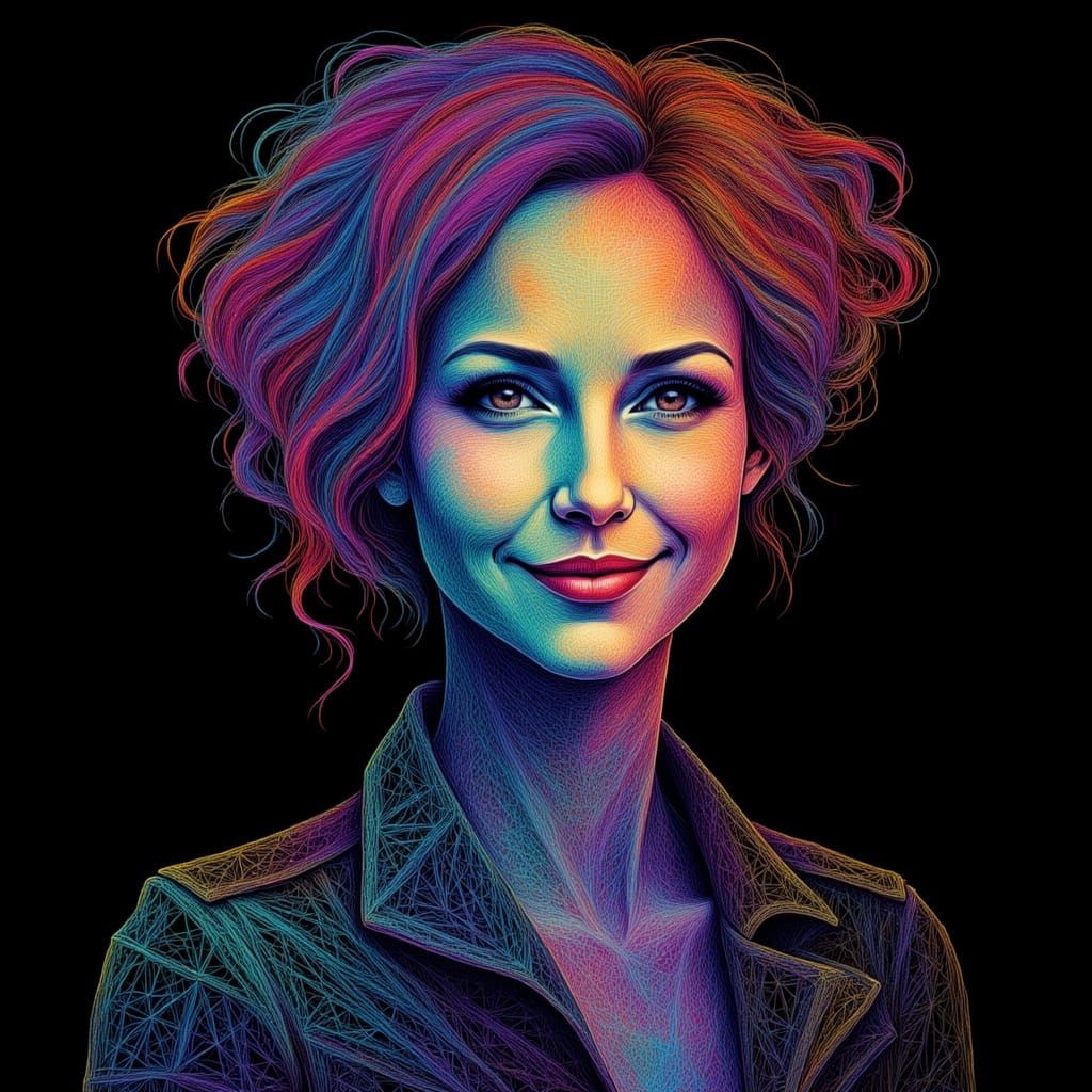 <lora:SybilThorn-FluxLORA3:1.0> <lora:Fine line string art:1...