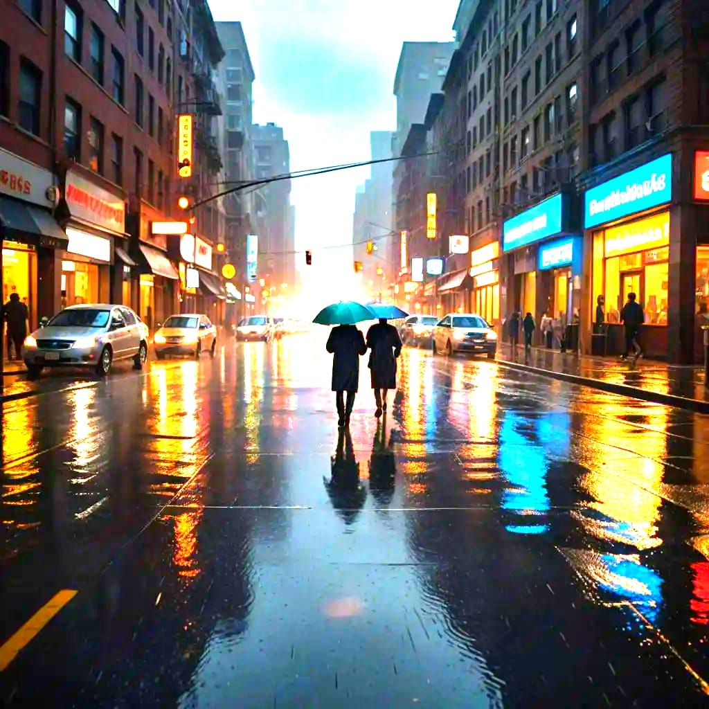 Hyper-Realistic Urban Stormscape