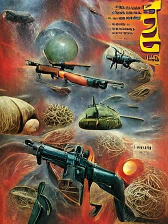 Worlds in War: A Pulp Sci-Fi Magazine Cover
