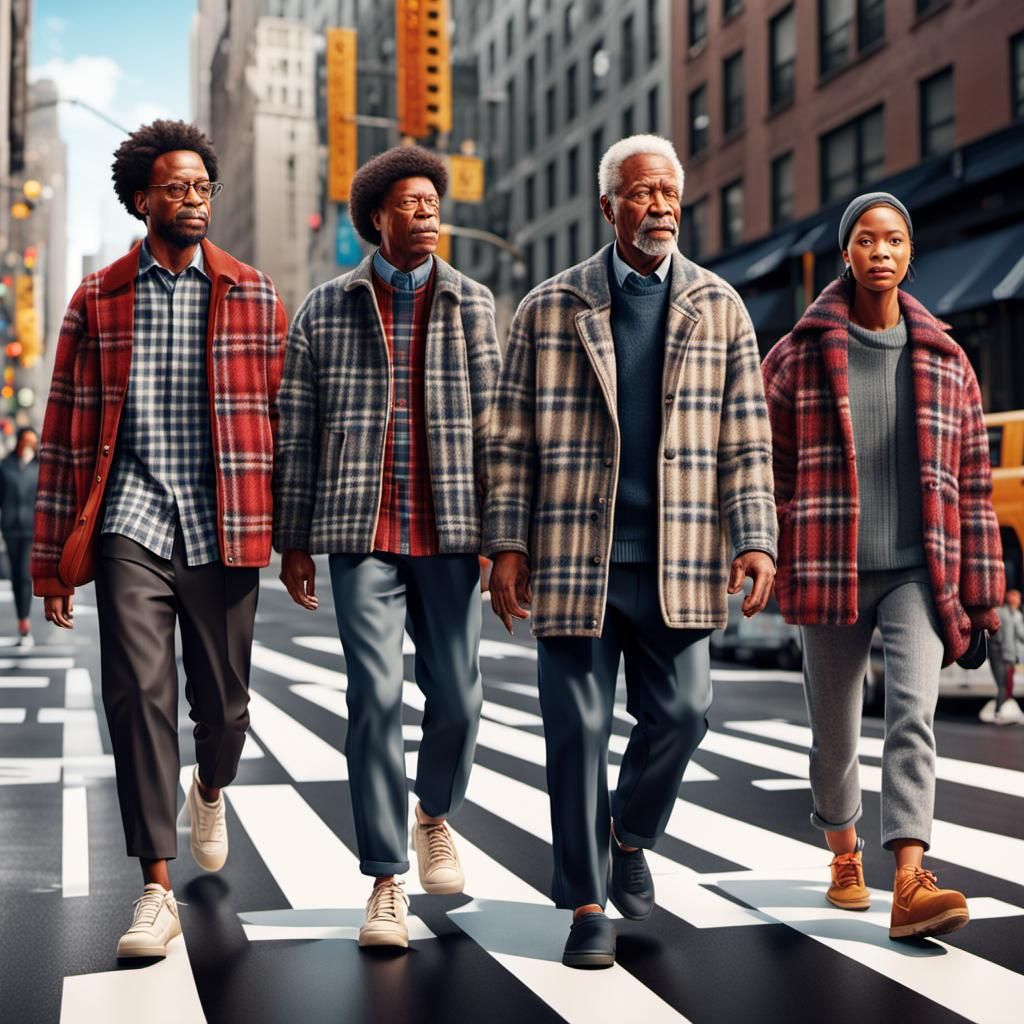 Urban City in Plaid