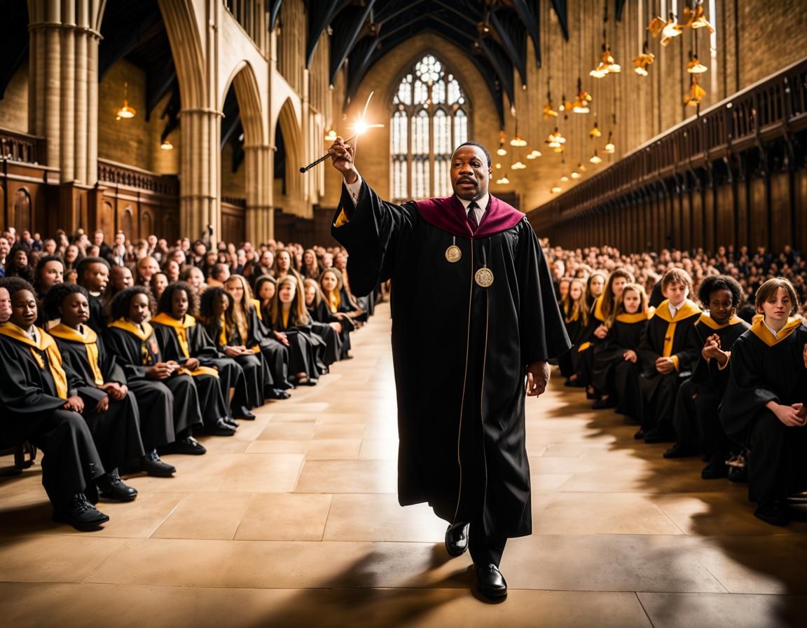 Martin Luther King as Hogwarts Wizard