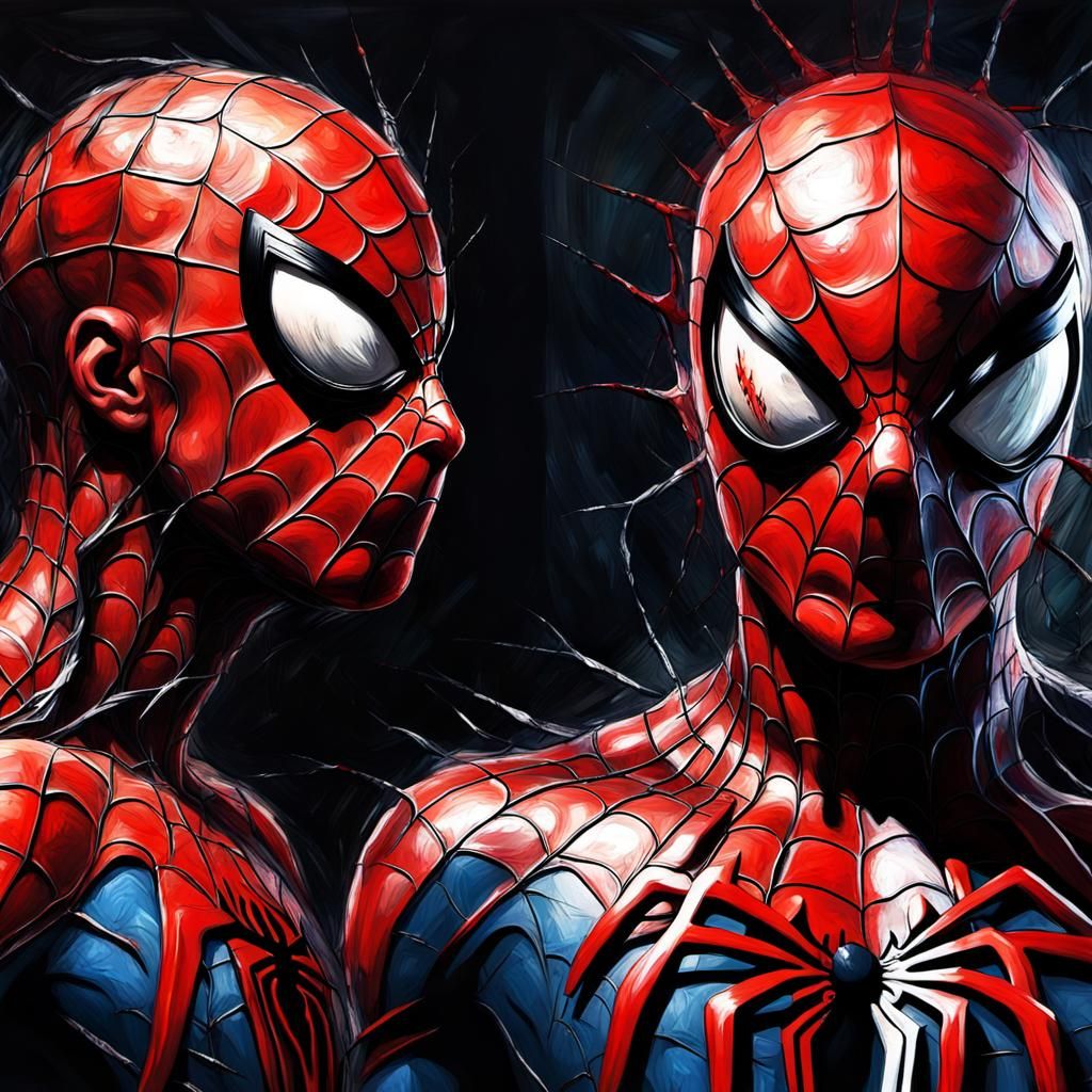 Disturbing Spider-Man: Gothic Impressionist Masterpiece
