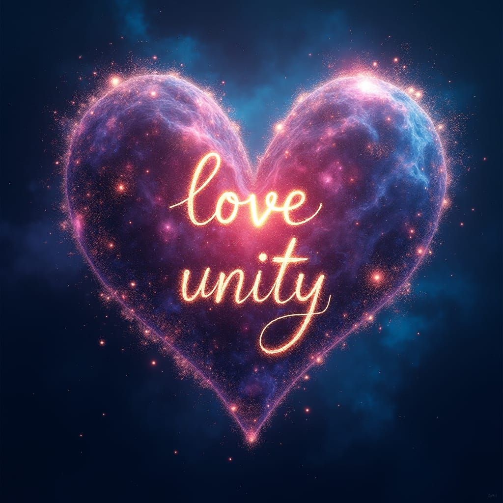 Cosmic Heart Galaxy: A Sci-Fi Fantasy Concept