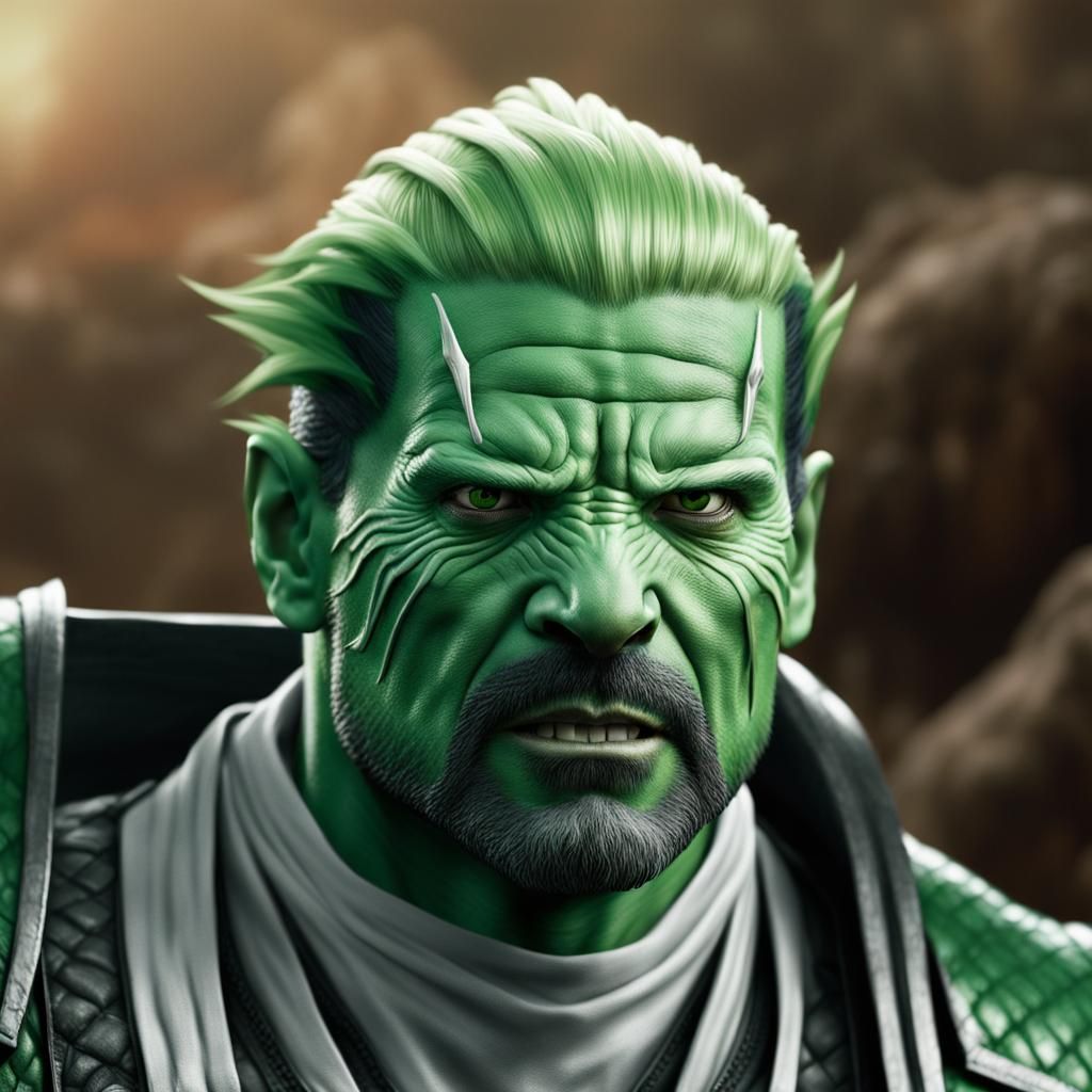 Chameleon from Mortal Kombat in Green Ninja Garb